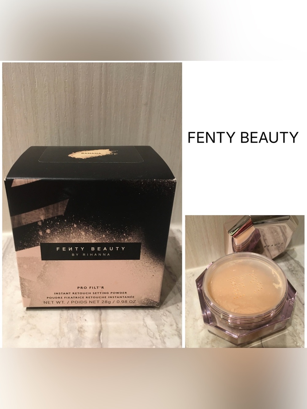 FENTY BEAUTY - TESTED - NWT - BANANA - PRO FILTโR INSTANT RETOUCH SETTING POWDER